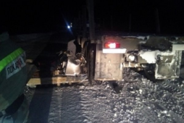 В Печорском районе снегоход столкнулся с грузовиком