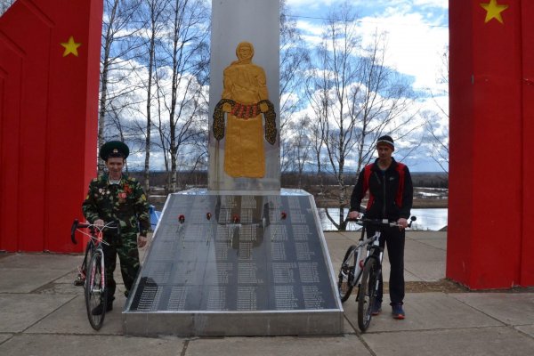 Жители Усть-Кулома отправились в велопробег до Москвы в честь Дня Победы