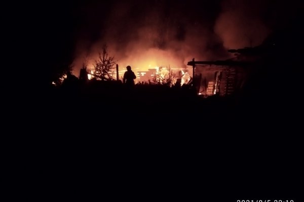 Местные жители спасли из горящего дома в Прилузье обгоревших мужчин