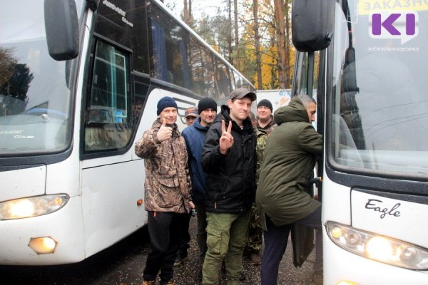 Пятая команда мобилизованных отправилась из Коми в Мурманск 