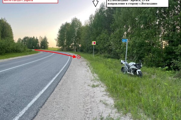 В Усть-Вымском районе злостная нарушительница ПДД на мотоцикле улетела в кювет