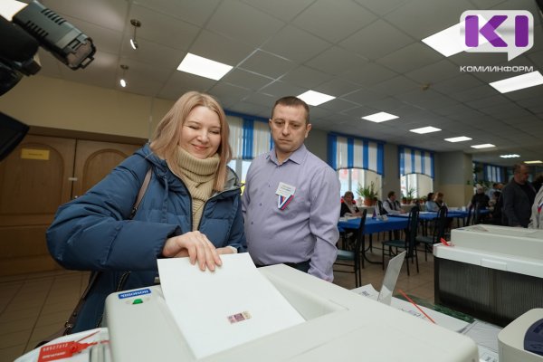 После обработки 95% протоколов избирательных комиссий в Коми Путин набирает более 80% голосов