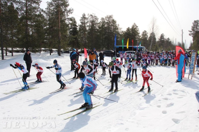 Более 200 лыжников приняли участие в республиканских соревнованиях "Печорская весна"